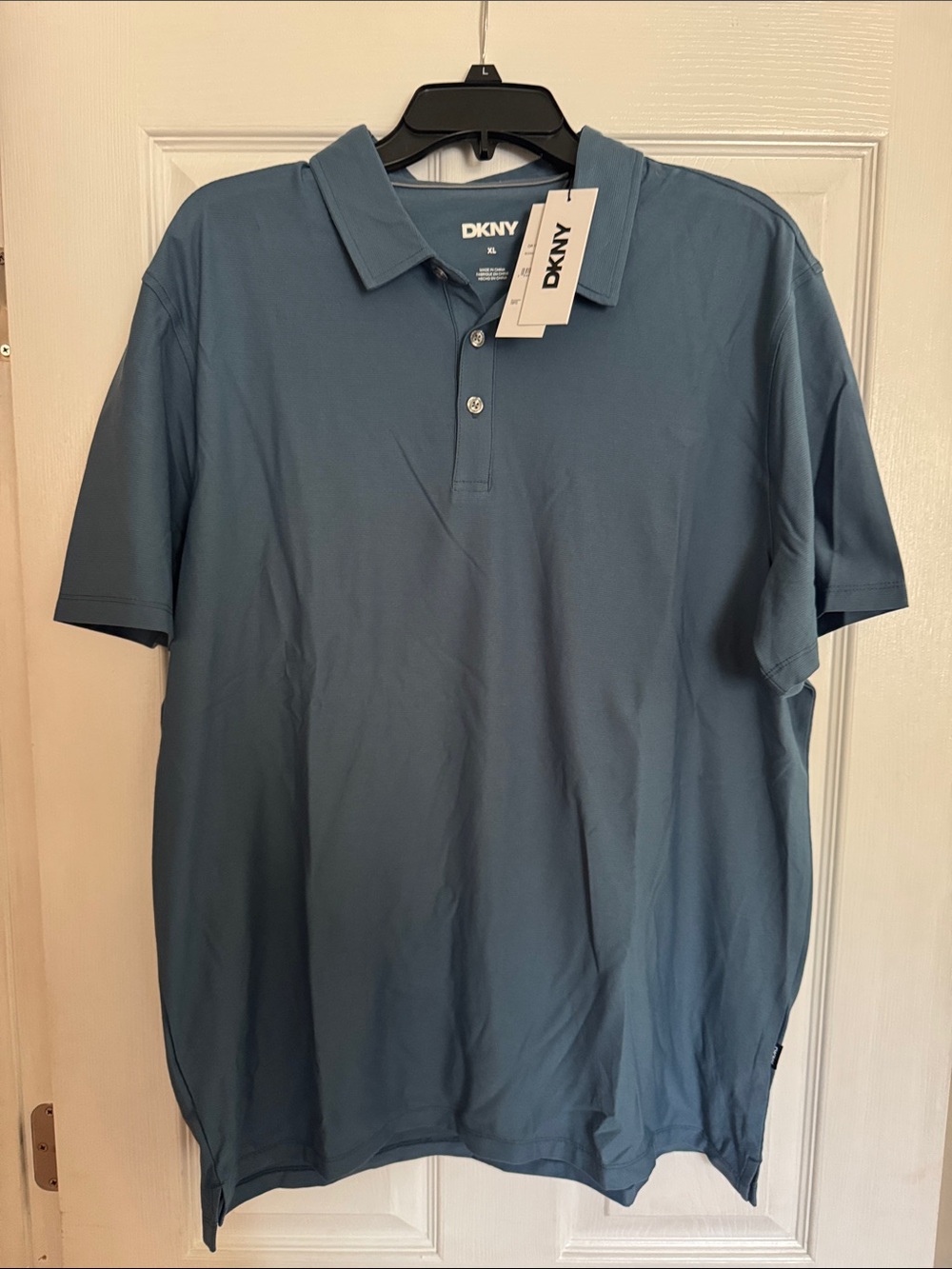 DKNY Men's Slate Blue Polo Shirt